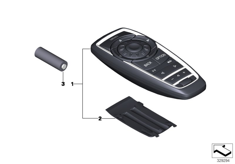 Remote control, rear