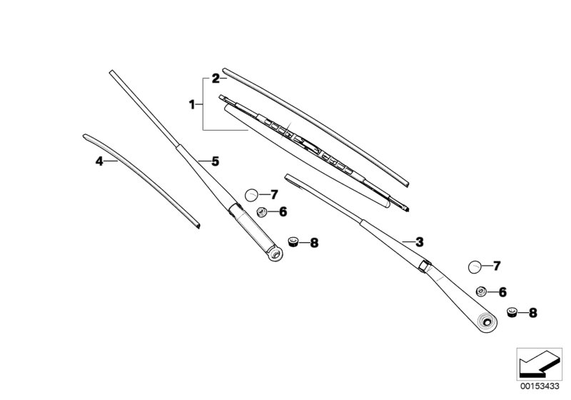 Wiper arm/wiper blade