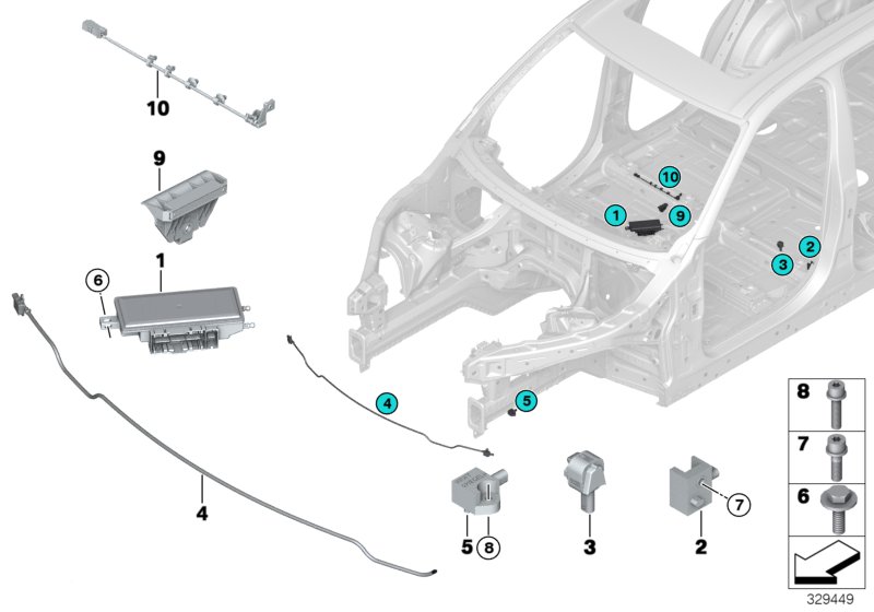 Pièces électriques d'airbag