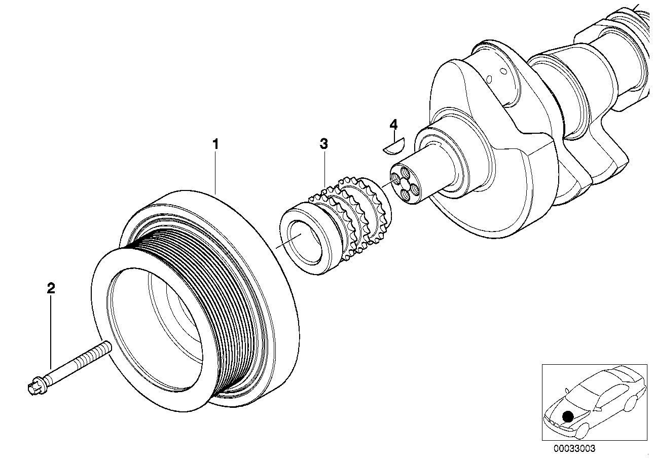 Entraînement par courroie/damper