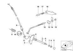 ZF 4HP22/24 シフトメカニズム/P ロック