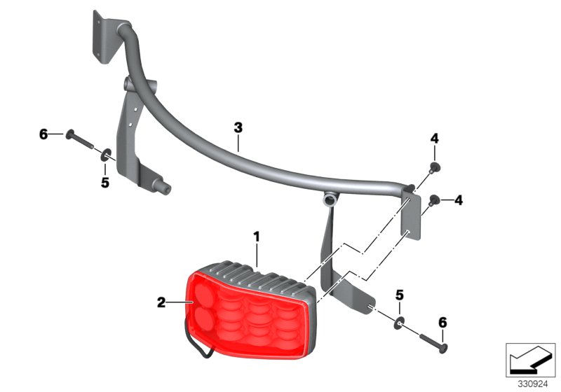 LED luz de destellos rojo