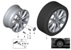 BMW 轻质铝合金轮辋 V 型轮辐 450 - 19''