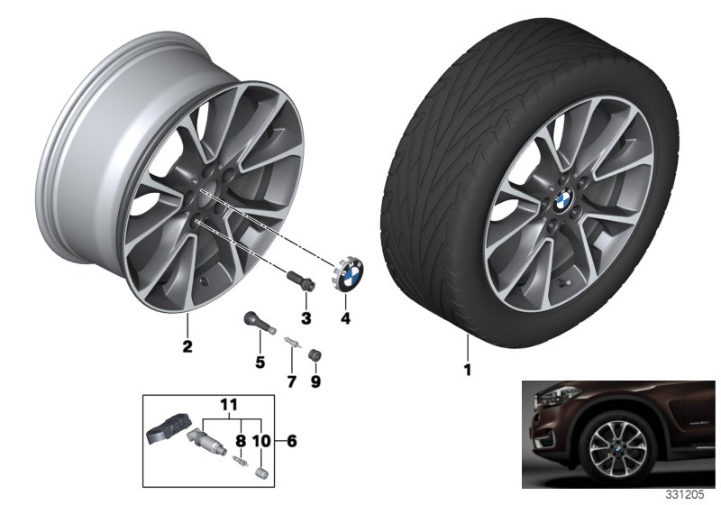 BMW LM-fälg stjärneker 449 - 19''