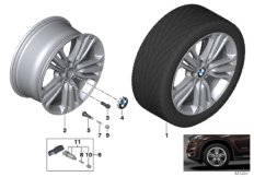 BMW 轻质铝合金轮辋 W 式轮辐 447 - 19''
