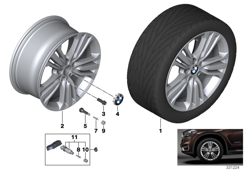 ล้ออัลลอย ก้านลาย W 447 - 19'' ของ BMW