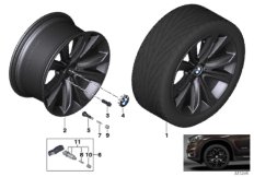 BMW LA wheel, star spoke 491 - 20''