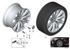 BMW LA wheel, indiv., V-spoke 551- 20''