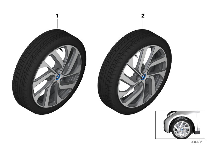 Roue hiver complète style turbine 428