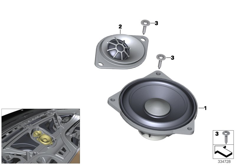 Luidspreker instrumentenpaneel