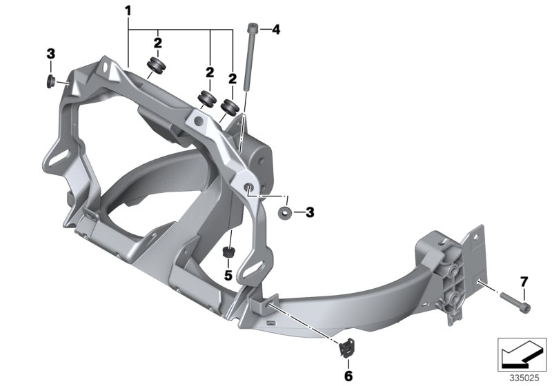 Soporte revestimiento frontal