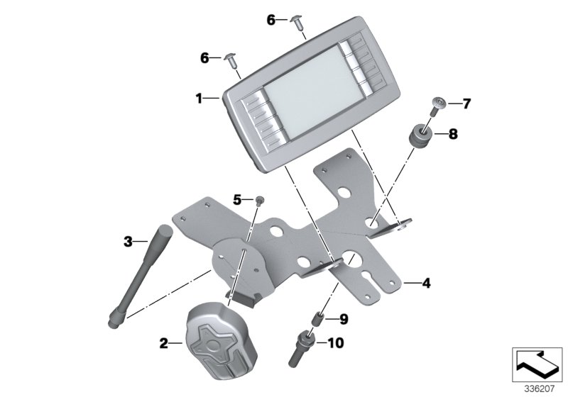 Elemento mando equipo radio / micrófono