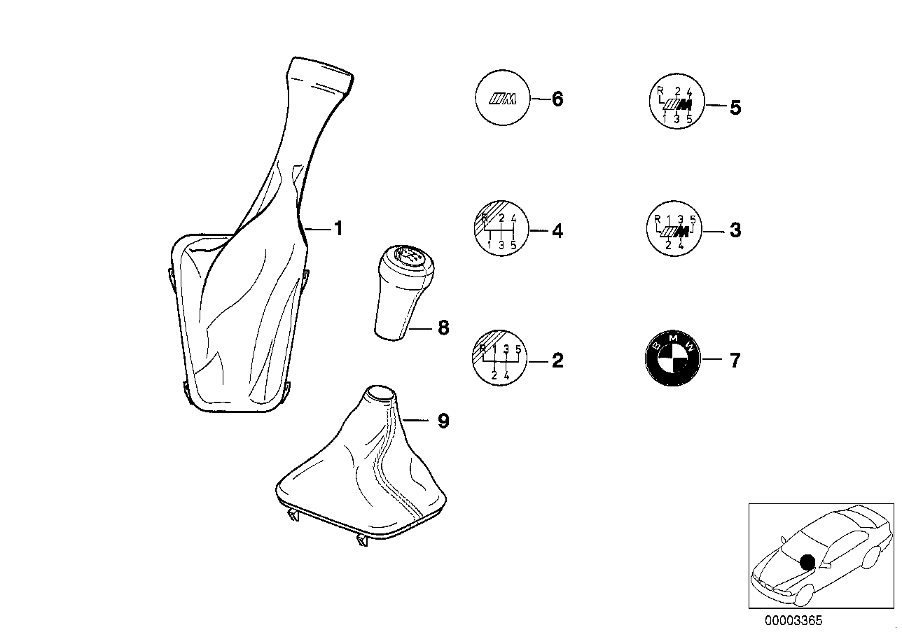 Головки рычага/чехлы/эмблемы