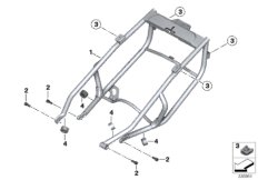 Rear frame