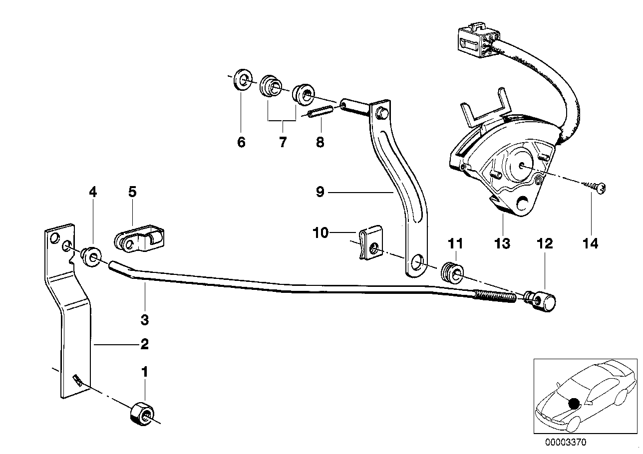 Pièces de cde de boite automatique