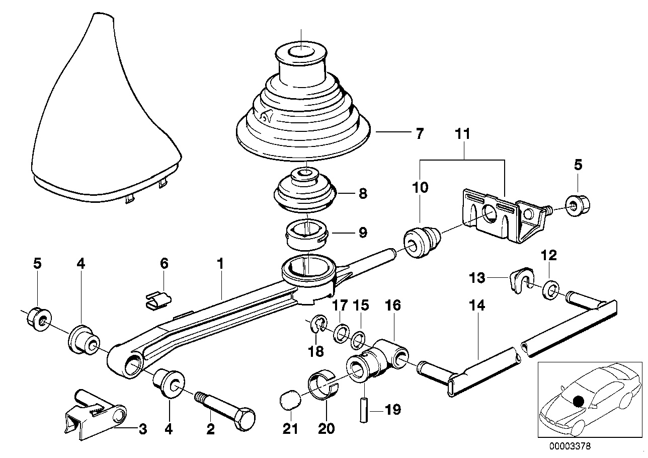 Schaltung mechanisches Getriebe