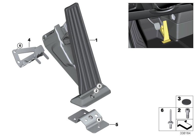 Aceleración/módulo de pedal acelerador