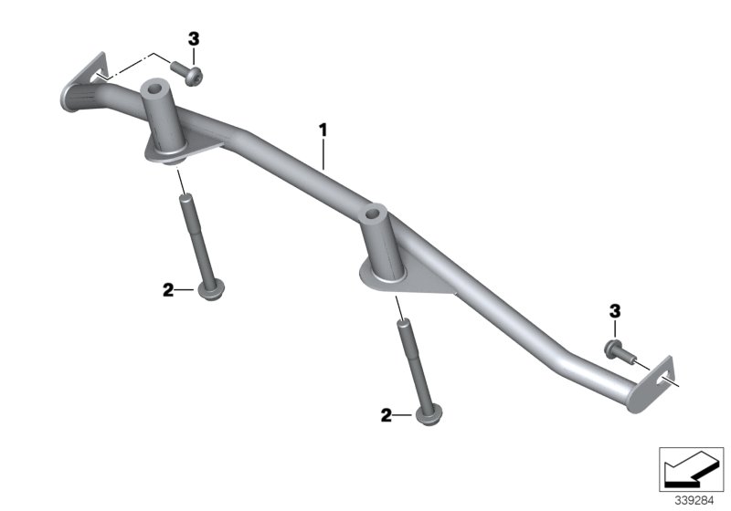 Dwarsbeugel achter