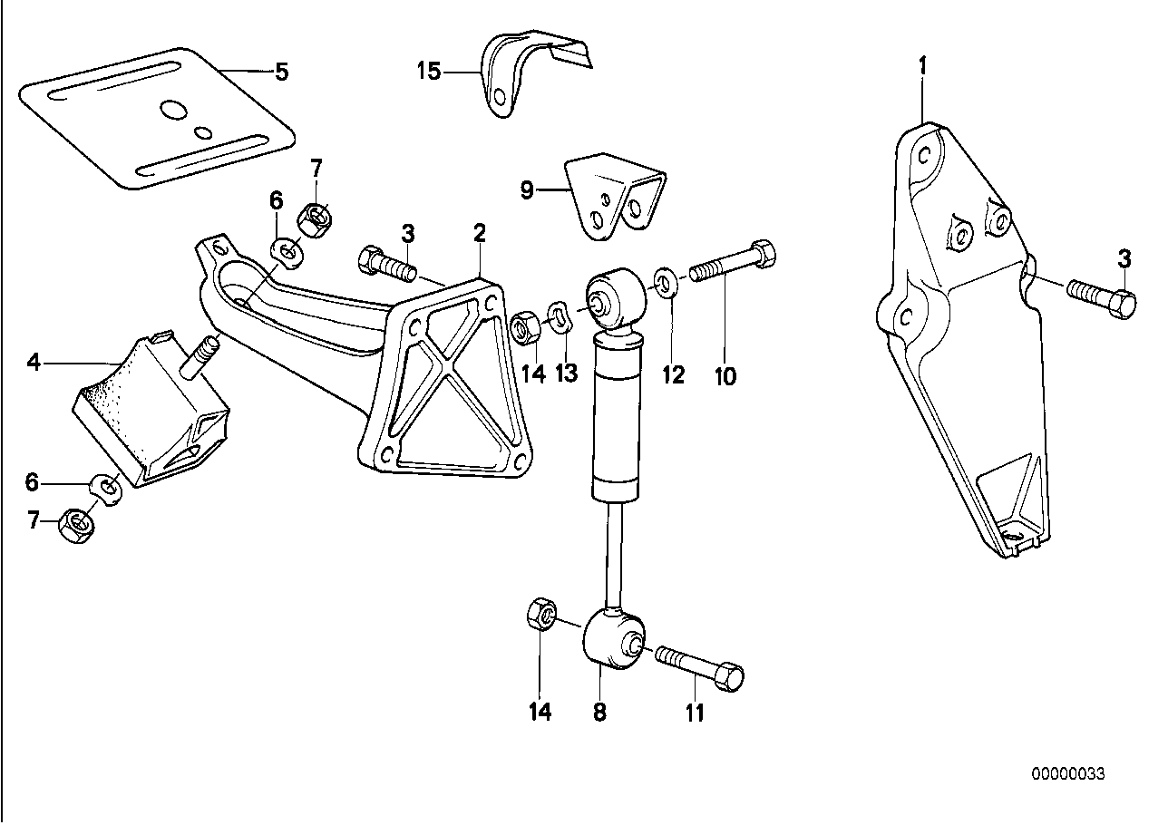 Suspen.del motor/amortiqu.silenc.d.motor