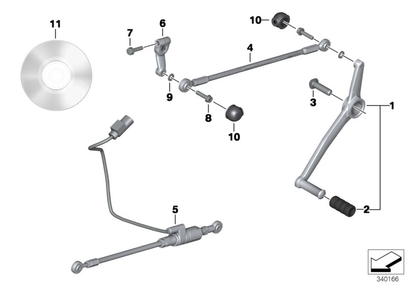 Äussere Schaltungsteile/Schalthebel