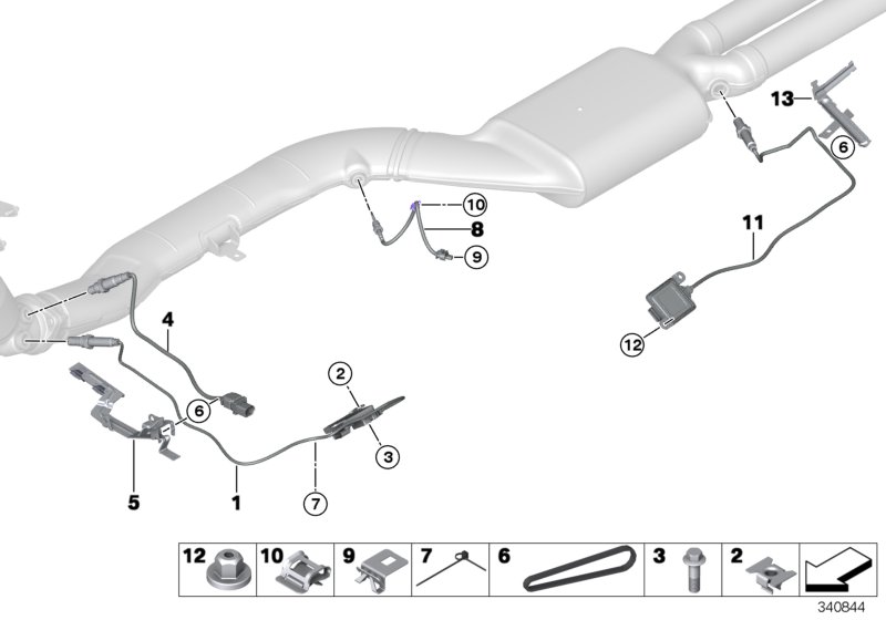 Sist.sensori gas scarico/sonda NOX/SCR