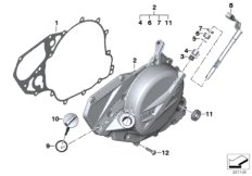 Coperchio di carter del motore sinistra