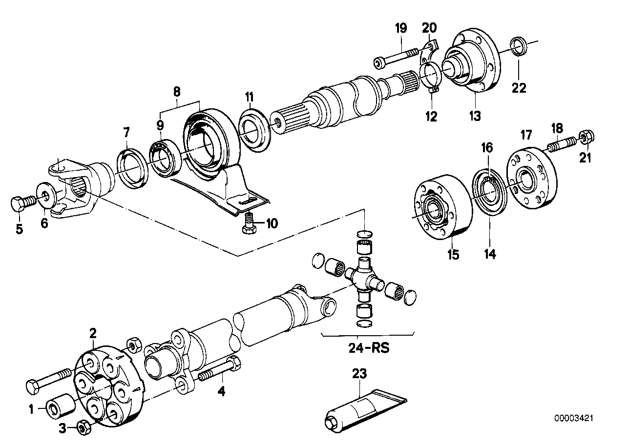 Gelenkwelle-Mittellager-Gleichlaufgelenk