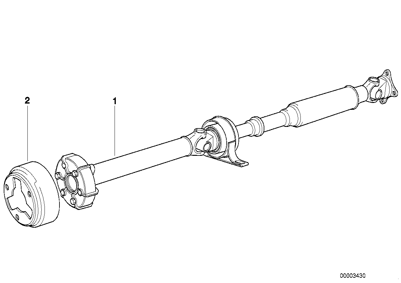 Arbre de transmission (joint de cardan)