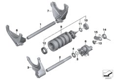 6 Gang Getriebe-Schaltungsteile