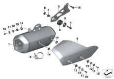 Pieces de silencieux catalyseur