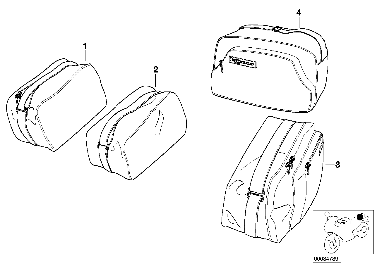 Bolsa mala/Top Case