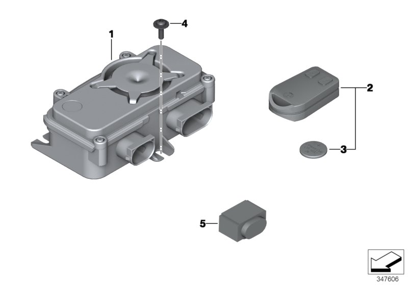 Control unit RDC - anti-theft alarm/RDC