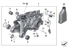 Angle drive with ventilation