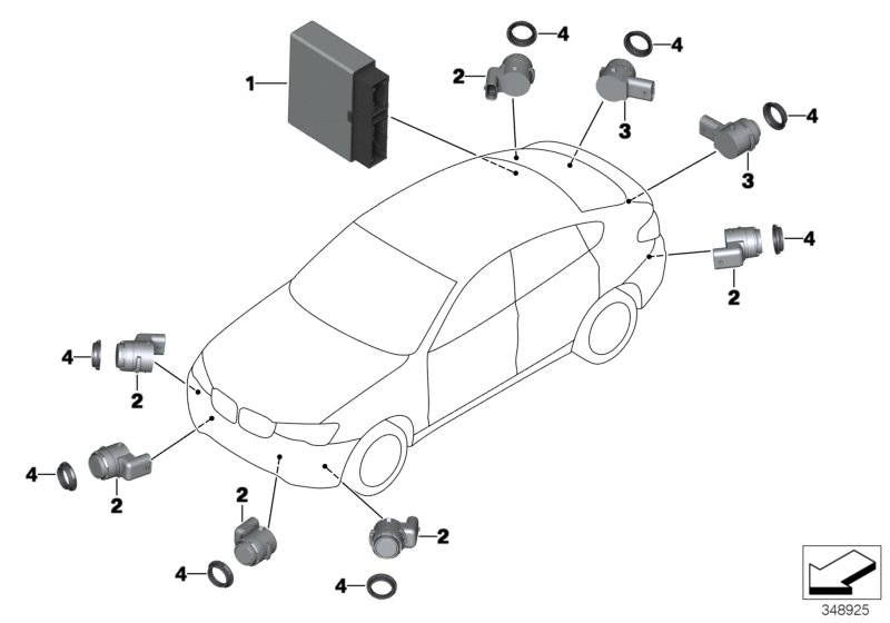 泊车距离报警系统 (PDC)