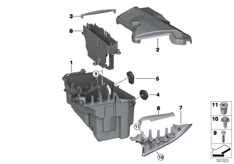 Caja de mecanismo de mando