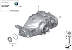 Rear axle differential / mounting