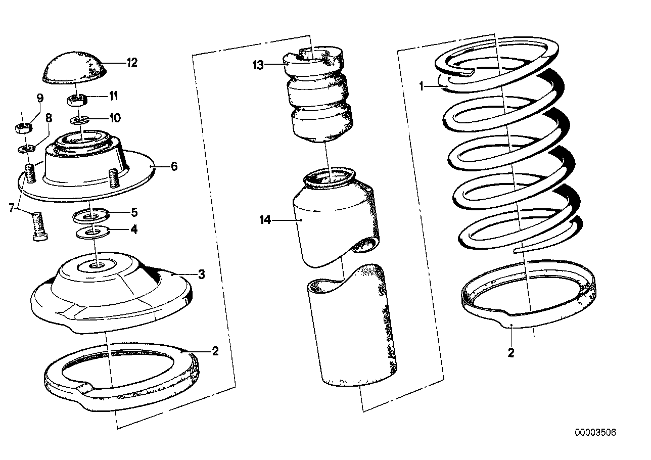 Schraubenfeder/Stützlager/Anbauteile