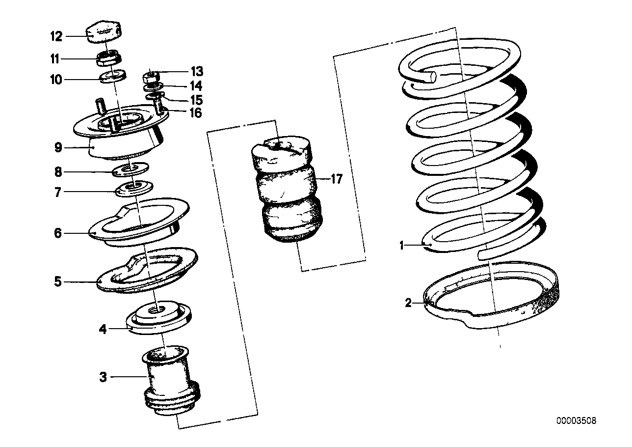 螺旋弹簧/止推轴承/零件