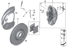 M Performance front wheel brake - repl.