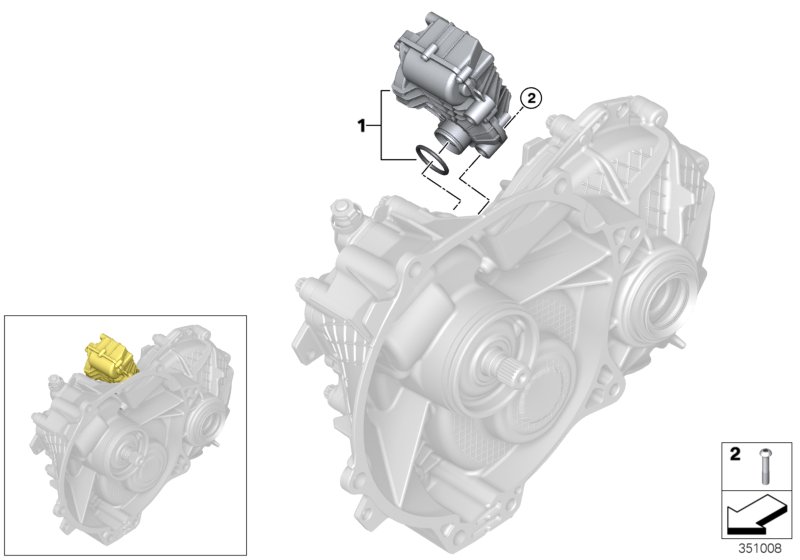 Electric gearbox, single parts