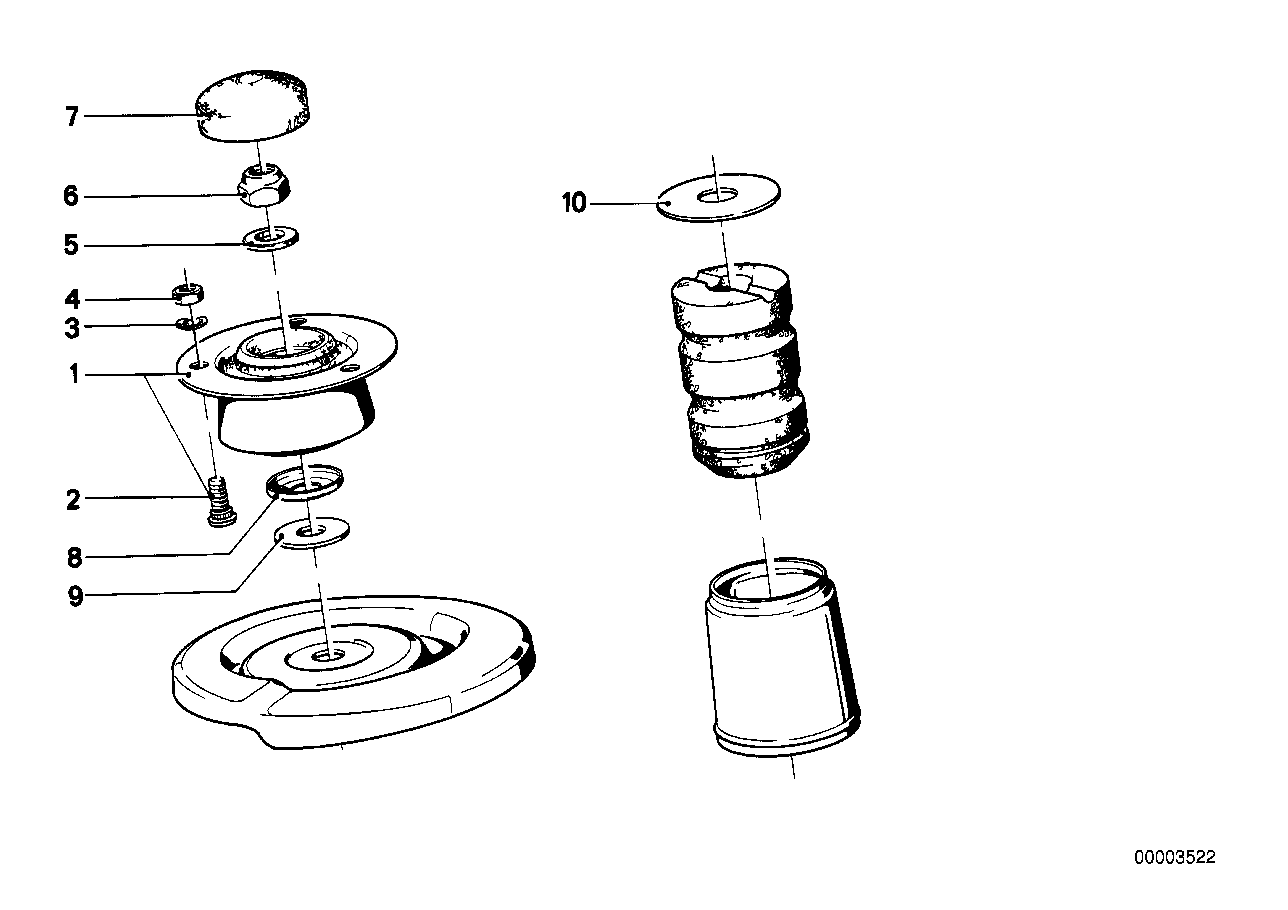 Steunleger/fjaederunderlaegg/mont.detalj