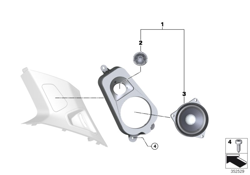 Ricambi sistema Top-Hifi montante D