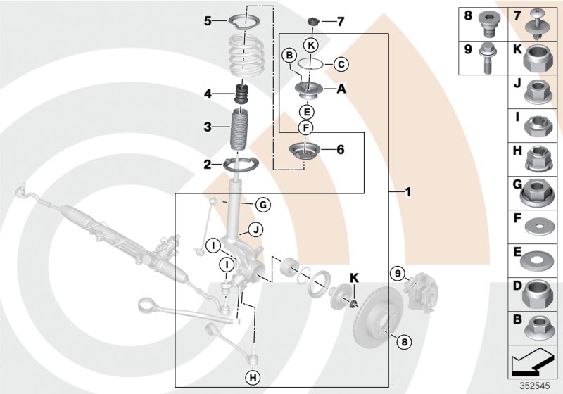 Kit di riparazione cuscinetto sostegno