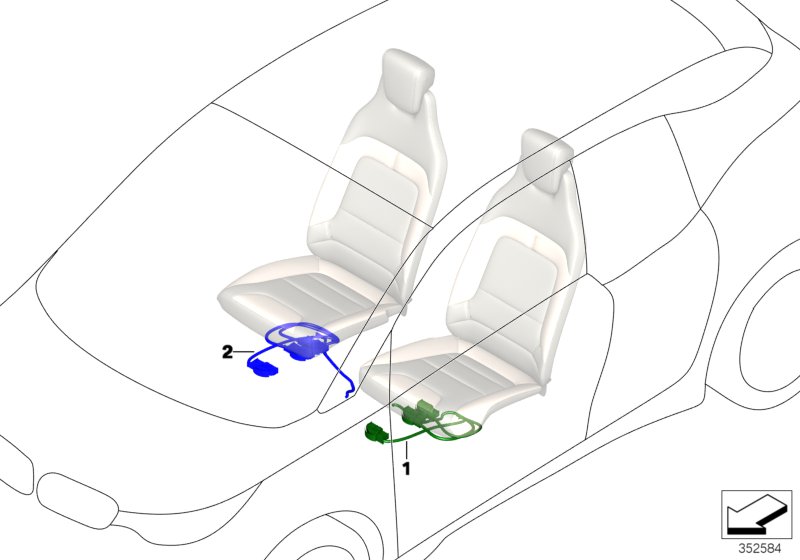 Wiring set seat