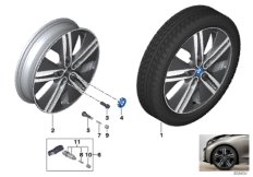 BMW i 轻质铝合金轮辋 双轮辐 430 - 20''