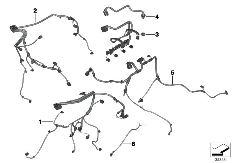 wiring harness, engine grbx. module