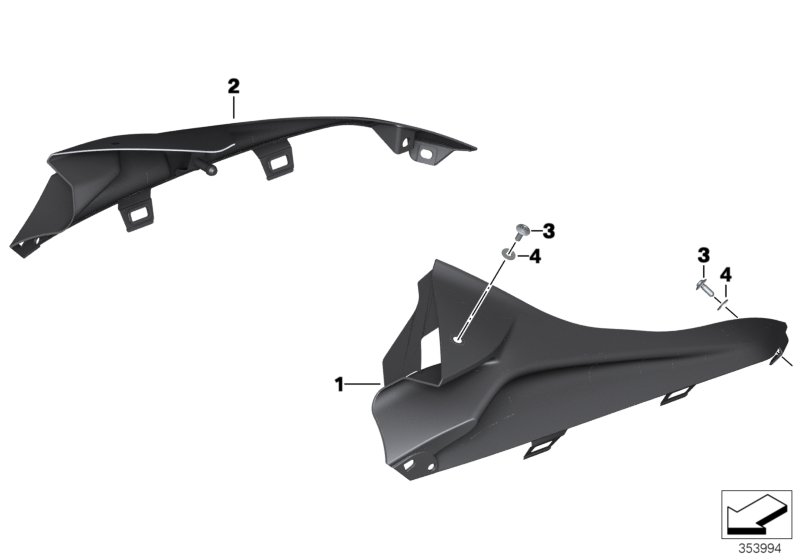 Πλευρικό τμήμα φέρινγκ HP Carbon