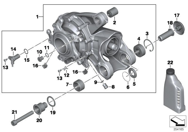 Vinkeldrev integral-ABS generation 1