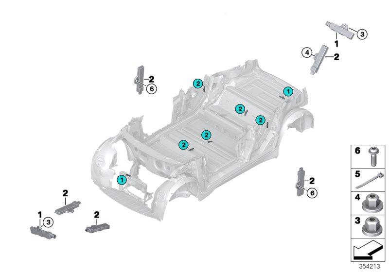 Singoli comp. antenna accesso comfort