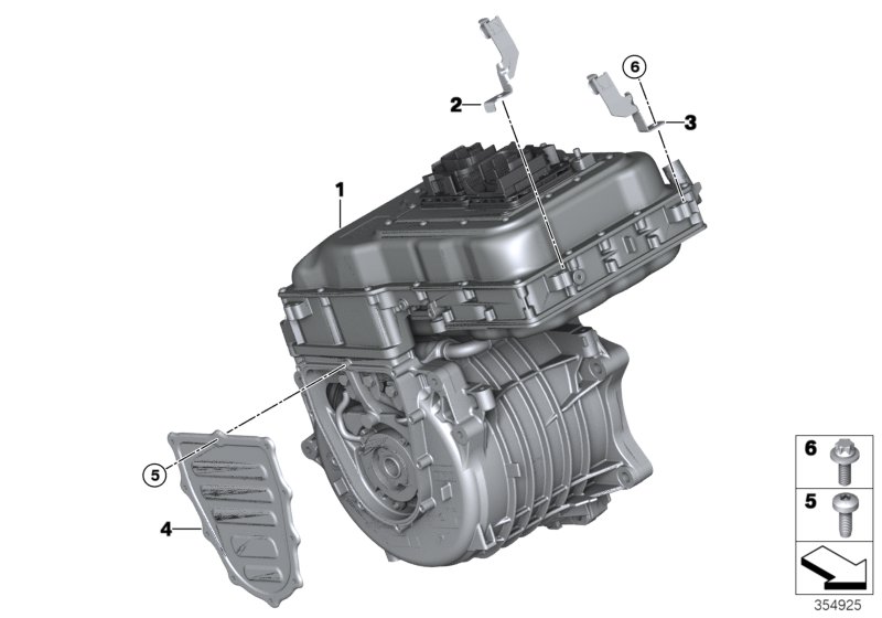 E-motor met vermogenselektronica